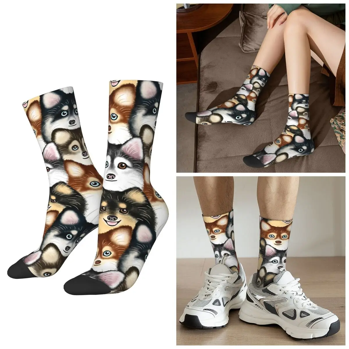 Всесезонные носки с рисунком Pomsky, носки в стиле Харадзюку, впитывающие пот чулки для мужчин и женщин, подарки
Всесезонные носки с рисунком Pomsky, носки в стиле Харадзюку, впитывающие пот чулки для мужчин и женщин, подарки