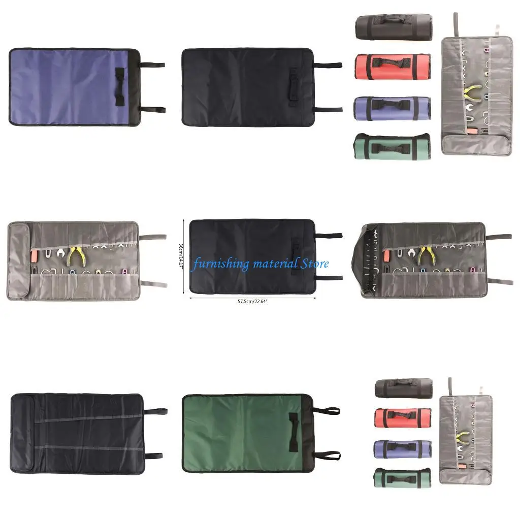 Y5GD Folding Tool Roll-up Bag Multifunction Cloth Wrench Bag Multi Pockets for Tools
Y5GD Folding Tool Roll-up Bag Multifunction Cloth Wrench Bag Multi Pockets for Tools