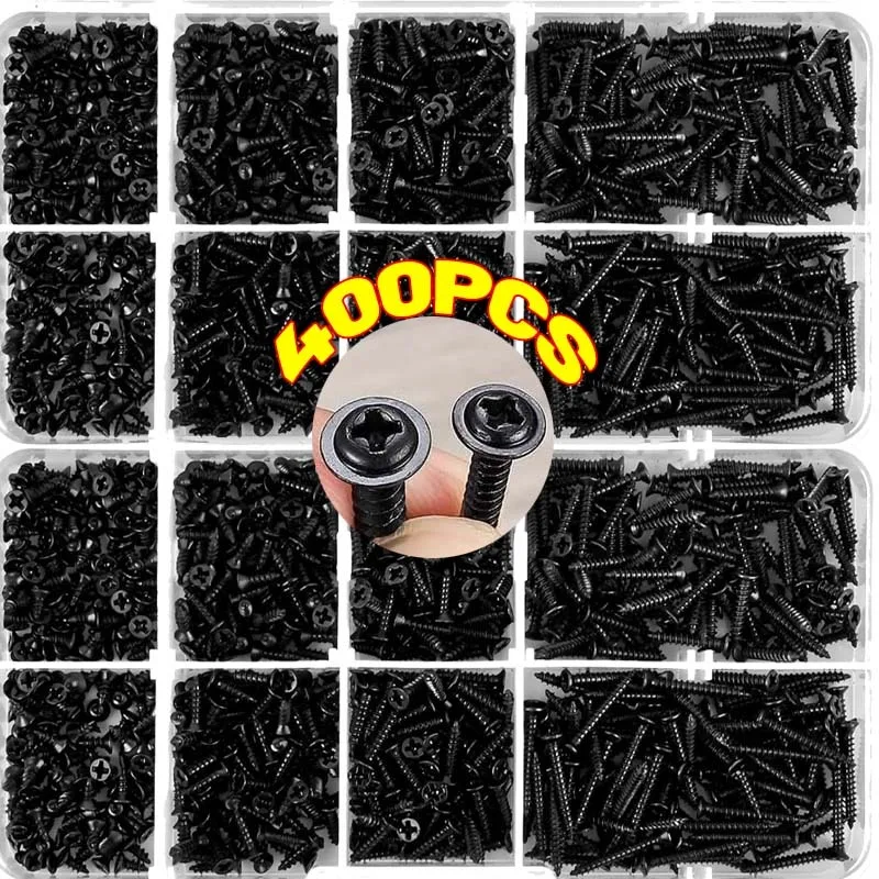 Carbon Steel Self-tapping Screws Set Metal Round Washer Flat Head Cross Phillips Self Drilling Screw Fasteners Assortment Kits
Carbon Steel Self-tapping Screws Set Metal Round Washer Flat Head Cross Phillips Self Drilling Screw Fasteners Assortment Kits