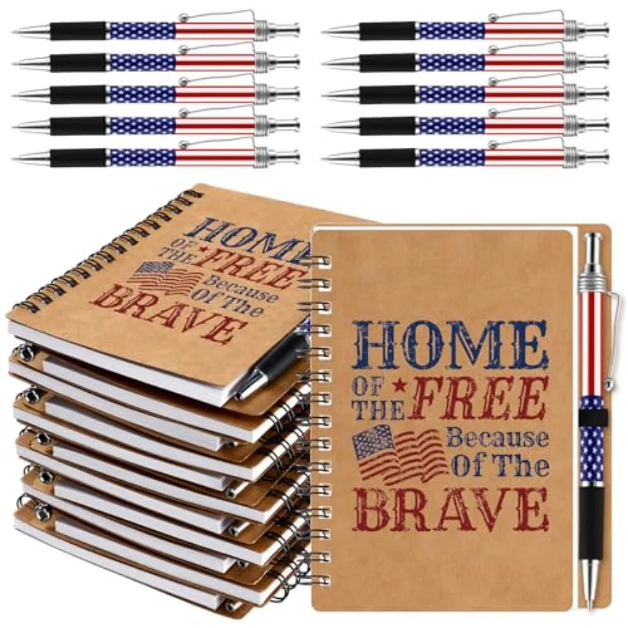 2th Anniversary Memorial Day Gift American Flag Ballpoint Pens Spiral Notebooks Home of The Free Because of The Brave Journal U
2th Anniversary Memorial Day Gift American Flag Ballpoint Pens Spiral Notebooks Home of The Free Because of The Brave Journal U