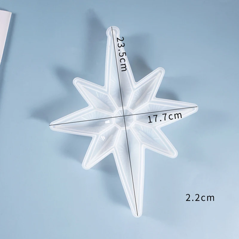 Hot Sale Octagonal Star Silicone Mold Christmas Decor Ornament Making Epoxy Resin Mold
Hot Sale Octagonal Star Silicone Mold Christmas Decor Ornament Making Epoxy Resin Mold