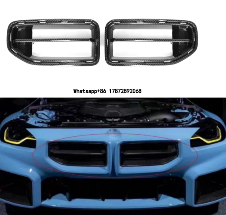 G87 MP Style Dry Carbon Fiber Front Bumper Grille for 2023+ M2 2-Door G87 Front Bumper Intake Grill Frame Replacement
G87 MP Style Dry Carbon Fiber Front Bumper Grille for 2023+ M2 2-Door G87 Front Bumper Intake Grill Frame Replacement