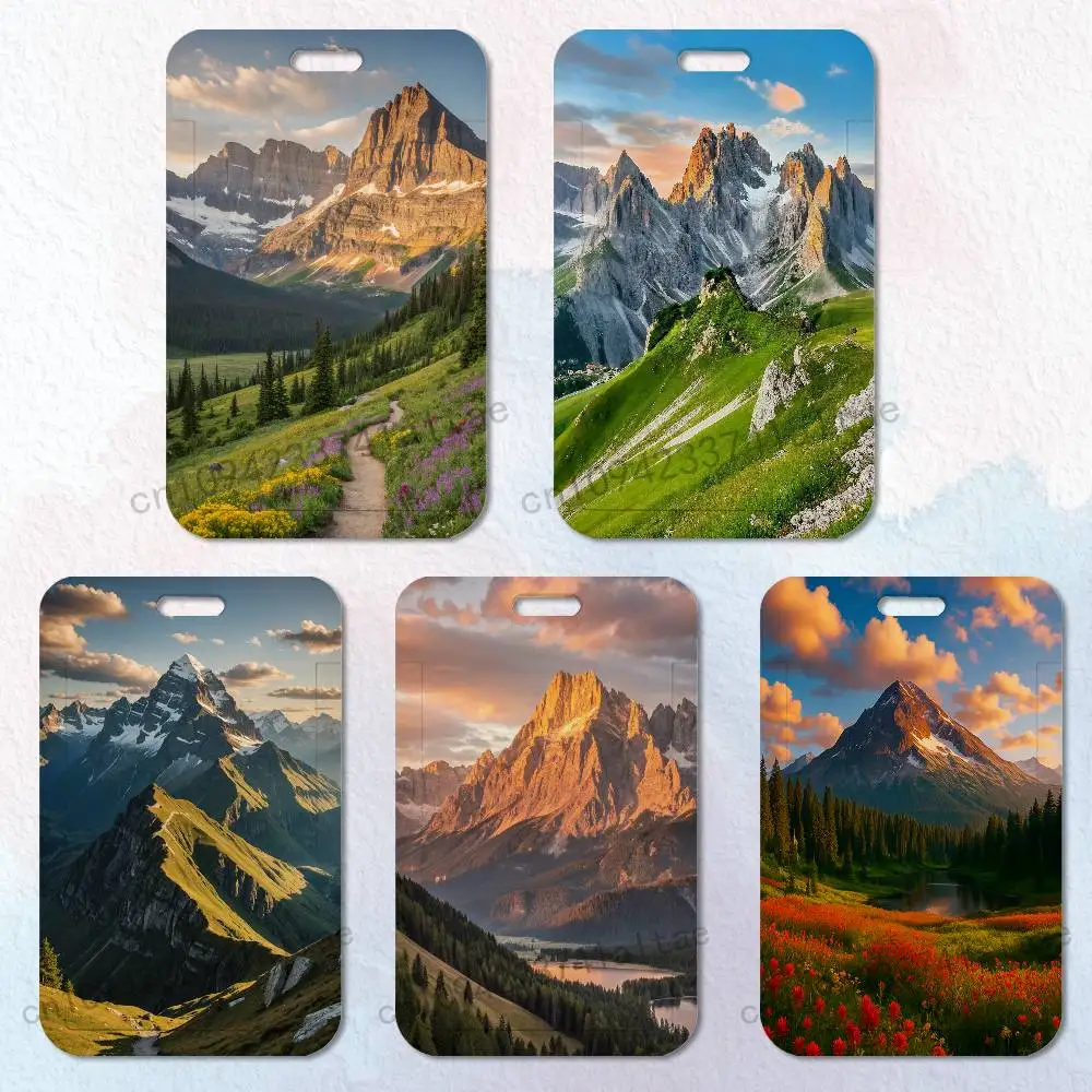 Natural Art Mountain Scenic Badge Holder Pass Bus Work Card Cover Chest Pocket Students Card Holder Small Gift
Natural Art Mountain Scenic Badge Holder Pass Bus Work Card Cover Chest Pocket Students Card Holder Small Gift