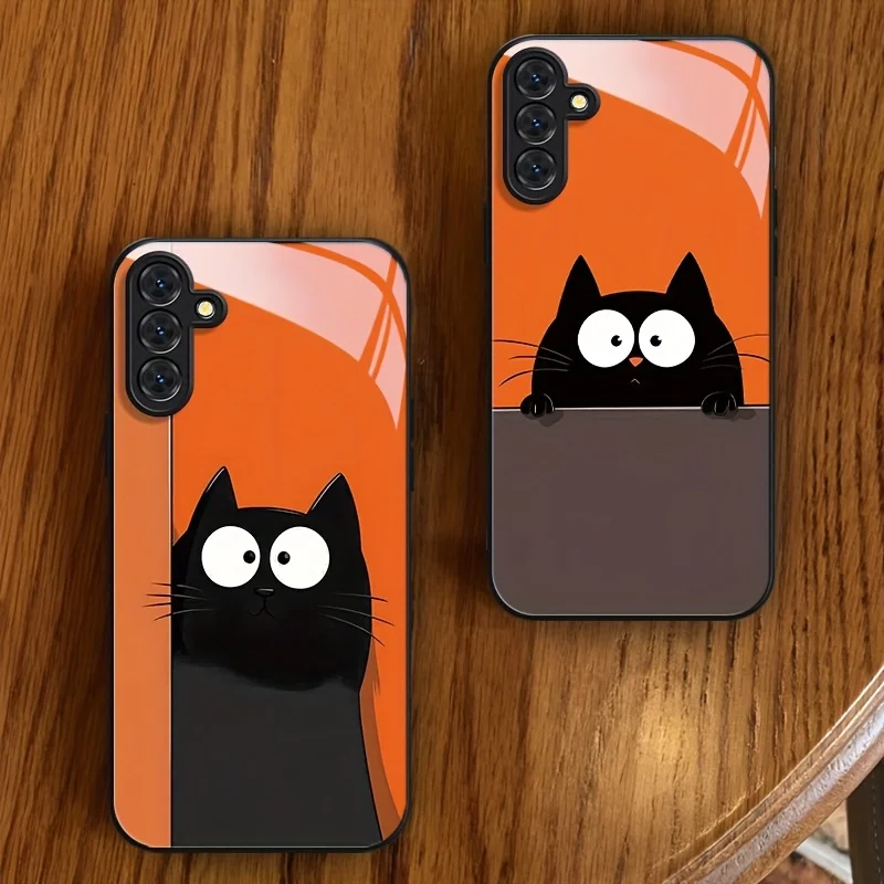 Big Eyed Black Cat Art Black Frame Glass Phone Case Suitable for Samsung Galaxy S26/S25/S24/S23/S22/S21 and other models
Big Eyed Black Cat Art Black Frame Glass Phone Case Suitable for Samsung Galaxy S26/S25/S24/S23/S22/S21 and other models