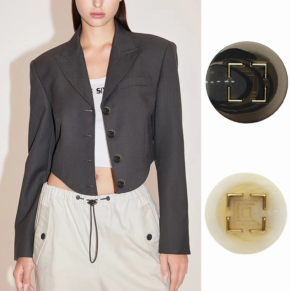 10pcs 1.75/2.5cm Square Pattern Round Resin Metal Buttons Black/Beige, Minimalist Coat Dress Sewing Buttons, Sewing Accessories
10pcs 1.75/2.5cm Square Pattern Round Resin Metal Buttons Black/Beige, Minimalist Coat Dress Sewing Buttons, Sewing Accessories