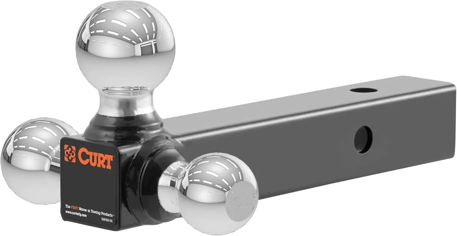 Multi-Ball Trailer Hitch Ball Mount, 1-7/8, 2, 2-5/16-Inch Balls, Fits 2-Inch Receiver, 10,000 lbs, Quick Switching
Multi-Ball Trailer Hitch Ball Mount, 1-7/8, 2, 2-5/16-Inch Balls, Fits 2-Inch Receiver, 10,000 lbs, Quick Switching