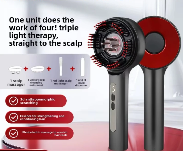 Electric Vibration Massage Comb Portable Hair Follicle Comb Scalp Oil Liquid Applicator Head Massager Hair Growth Anti Loss Care
Electric Vibration Massage Comb Portable Hair Follicle Comb Scalp Oil Liquid Applicator Head Massager Hair Growth Anti Loss Care
