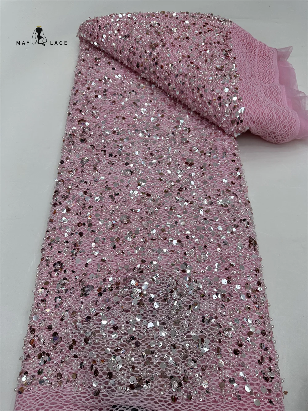 Fashion African Lace Fabric 2025 High Quality French Beaded Luxury Tulle Lace Nigerian Sequins Net Lace Fabric For Wedding Dress
Fashion African Lace Fabric 2025 High Quality French Beaded Luxury Tulle Lace Nigerian Sequins Net Lace Fabric For Wedding Dress
