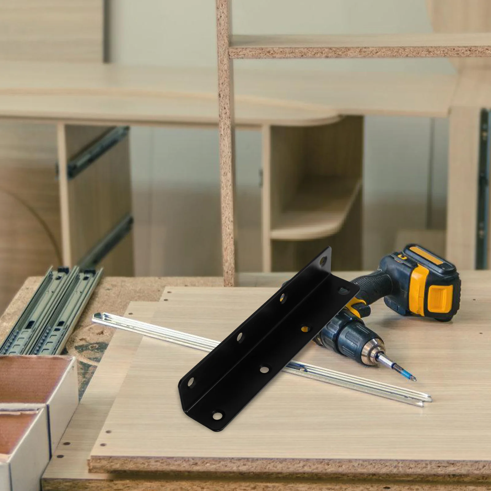 4pcs Metal L-Shape Corner Brace Bracket Heavy Duty Right Angle Shelf Support Long Strip Corner Braces Furniture Stabilizer
4pcs Metal L-Shape Corner Brace Bracket Heavy Duty Right Angle Shelf Support Long Strip Corner Braces Furniture Stabilizer