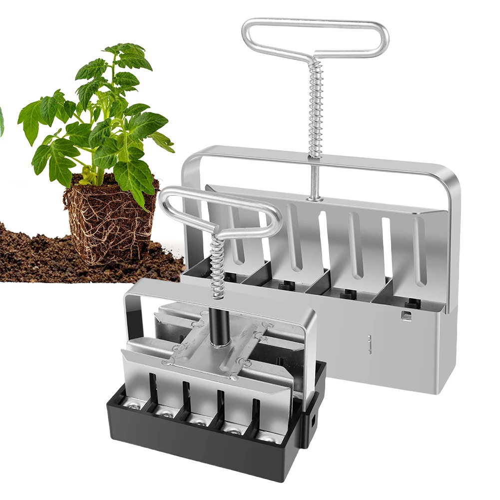 2Pcs Handheld Clod Maker with Clips Seedling Soil Block Maker Reusable Soil Blocking Tool for Greenhouse Yard Accessories
2Pcs Handheld Clod Maker with Clips Seedling Soil Block Maker Reusable Soil Blocking Tool for Greenhouse Yard Accessories
