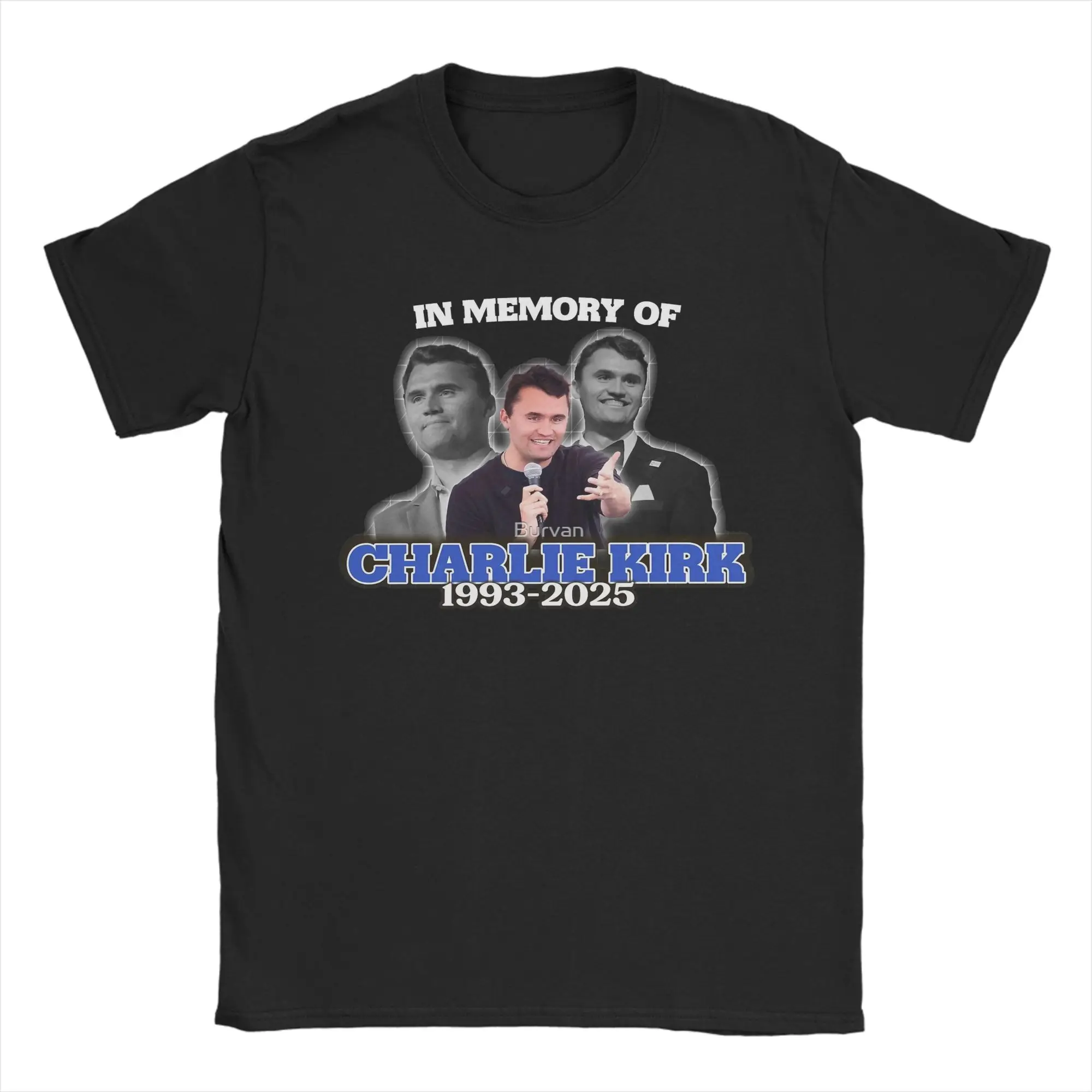 In Memory of Charlie Kirk 1993 2025 T Shirts Men's Cotton Funny T-Shirts Round Collar Tee Shirt Short Sleeve Clothing Plus Size
In Memory of Charlie Kirk 1993 2025 T Shirts Men's Cotton Funny T-Shirts Round Collar Tee Shirt Short Sleeve Clothing Plus Size