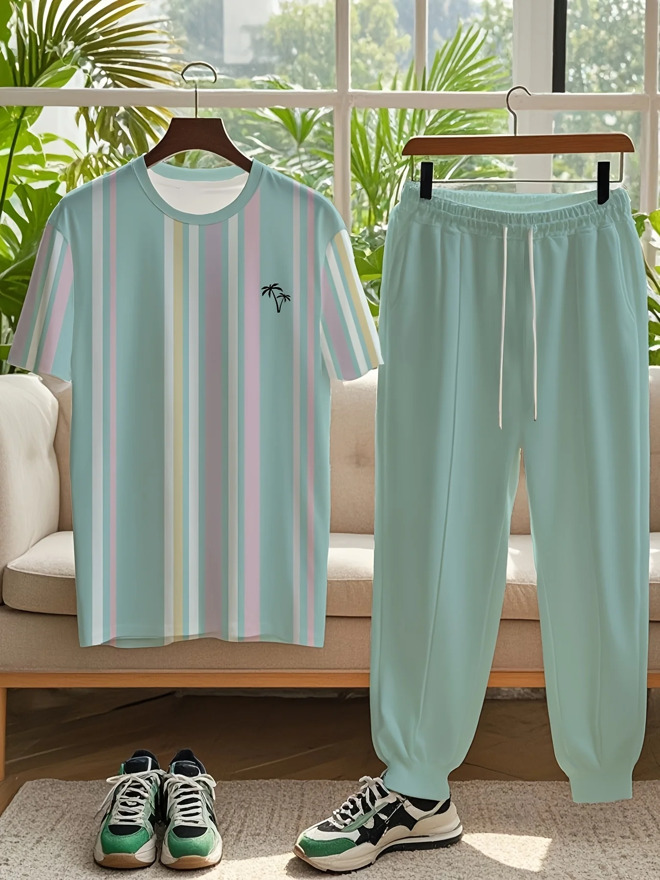 Men‘s 3D Luxury Dopamine Print Hawaiian Vacation Breathable Quick Dry Sporty Street T-Shirt and Drawstring Pants 2-Piece Set
Men‘s 3D Luxury Dopamine Print Hawaiian Vacation Breathable Quick Dry Sporty Street T-Shirt and Drawstring Pants 2-Piece Set