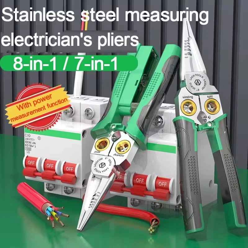 LAOA 8-в-1 многофункциональные плоскогубцы для зачистки проводов из нержавеющей стали, многофункциональные кусачки для зачистки проводов, игольчатые кусачки для намотки проволоки
LAOA 8-в-1 многофункциональные плоскогубцы для зачистки проводов из нержавеющей стали, многофункциональные кусачки для зачистки проводов, игольчатые кусачки для намотки проволоки