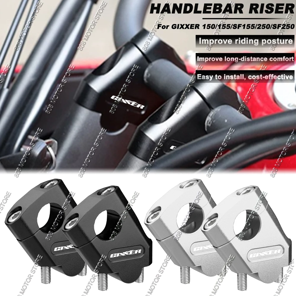 For Gixxer 150 155 sf155 250 sf250 Motorcycle Handlebar Riser Bar Mount Handle Clamp Better Upright Position
For Gixxer 150 155 sf155 250 sf250 Motorcycle Handlebar Riser Bar Mount Handle Clamp Better Upright Position