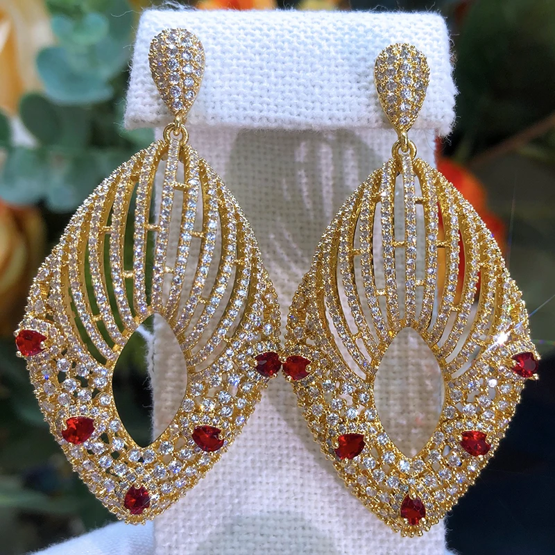 Siscathy Luxury Geometry Drop Earrings Women Cubic Zirconia Party Celebration IndianJewelry Accessories brincos para as mulheres
Siscathy Luxury Geometry Drop Earrings Women Cubic Zirconia Party Celebration IndianJewelry Accessories brincos para as mulheres
