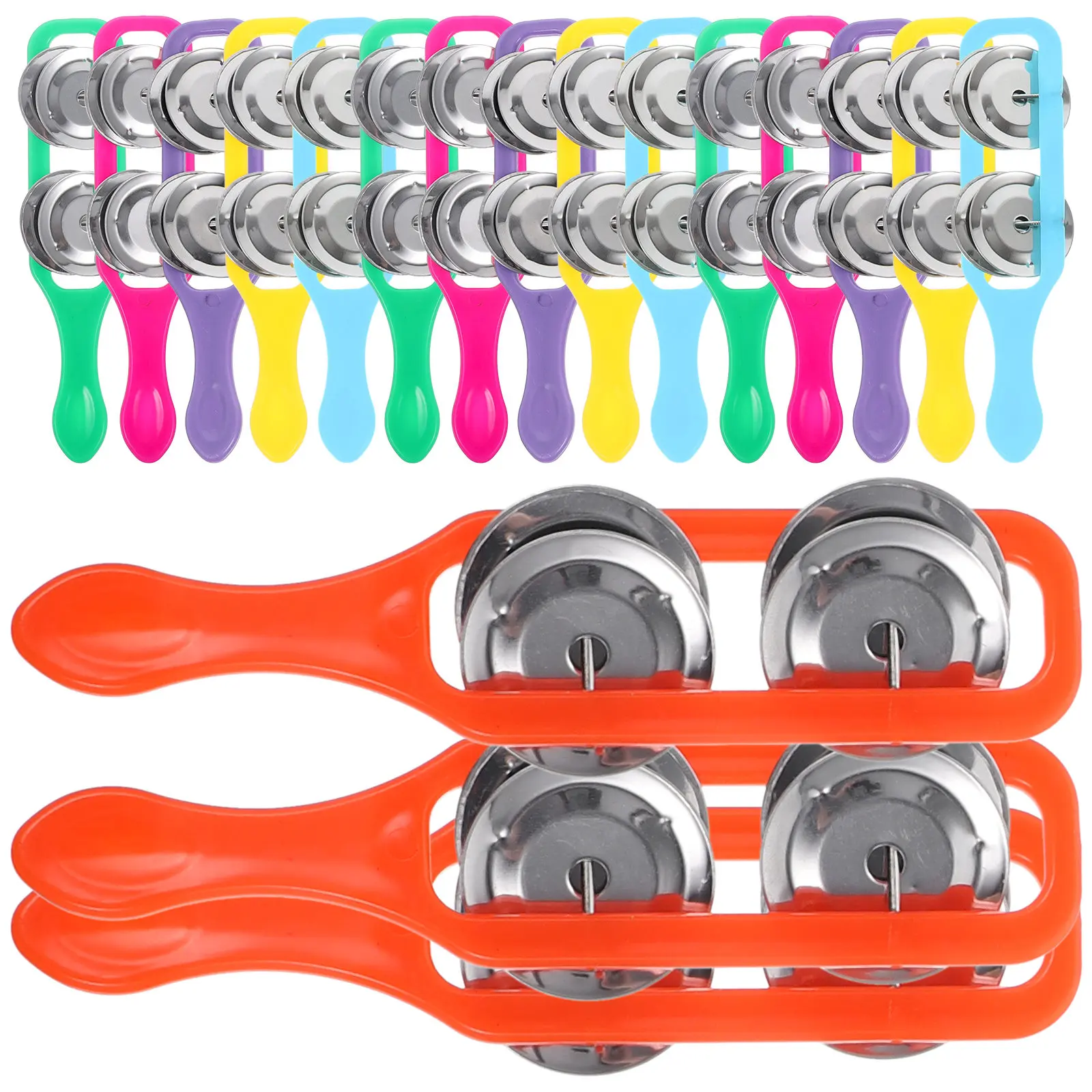 18Pcs Hand Bell Shaking Party Tambourine Percussion Musical Instrument Educational Plaything Portable Gift Performance
18Pcs Hand Bell Shaking Party Tambourine Percussion Musical Instrument Educational Plaything Portable Gift Performance