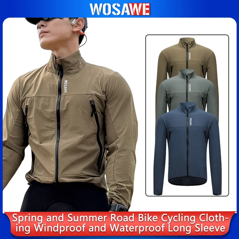 WOSAWE Spring/Summer Road Bike Cycling Jacket Windproof and Water-Resistant Long Sleeve Cycling Apparel for Men and Women
WOSAWE Spring/Summer Road Bike Cycling Jacket Windproof and Water-Resistant Long Sleeve Cycling Apparel for Men and Women