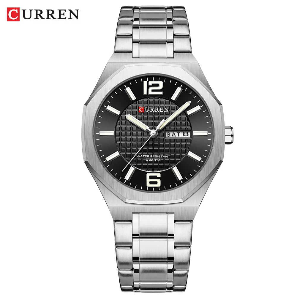 CURREN 8476 Simple Elegant Luminous Men's Quartz Watch with 41mm Dial Day-date Stainless Steel Band Wristwatch for Male reloj
CURREN 8476 Simple Elegant Luminous Men's Quartz Watch with 41mm Dial Day-date Stainless Steel Band Wristwatch for Male reloj