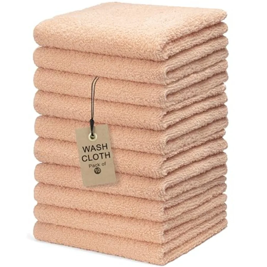 Textila Terry Wash Cloths Pack of 10,,12x12 Inch Soft, Absorbent and Multipurpose Cotton Washcloths for Face, Hand, Bath, Kitch
Textila Terry Wash Cloths Pack of 10,,12x12 Inch Soft, Absorbent and Multipurpose Cotton Washcloths for Face, Hand, Bath, Kitch