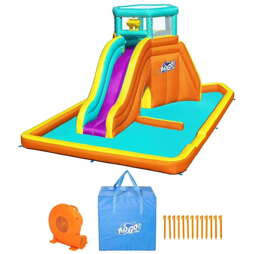H2OGO Tidal Tower Kids Backyard Giant Inflatable Outdoor Water Slide Sprinkler Wall Mega Water Park with Quick Inflating Blower
H2OGO Tidal Tower Kids Backyard Giant Inflatable Outdoor Water Slide Sprinkler Wall Mega Water Park with Quick Inflating Blower