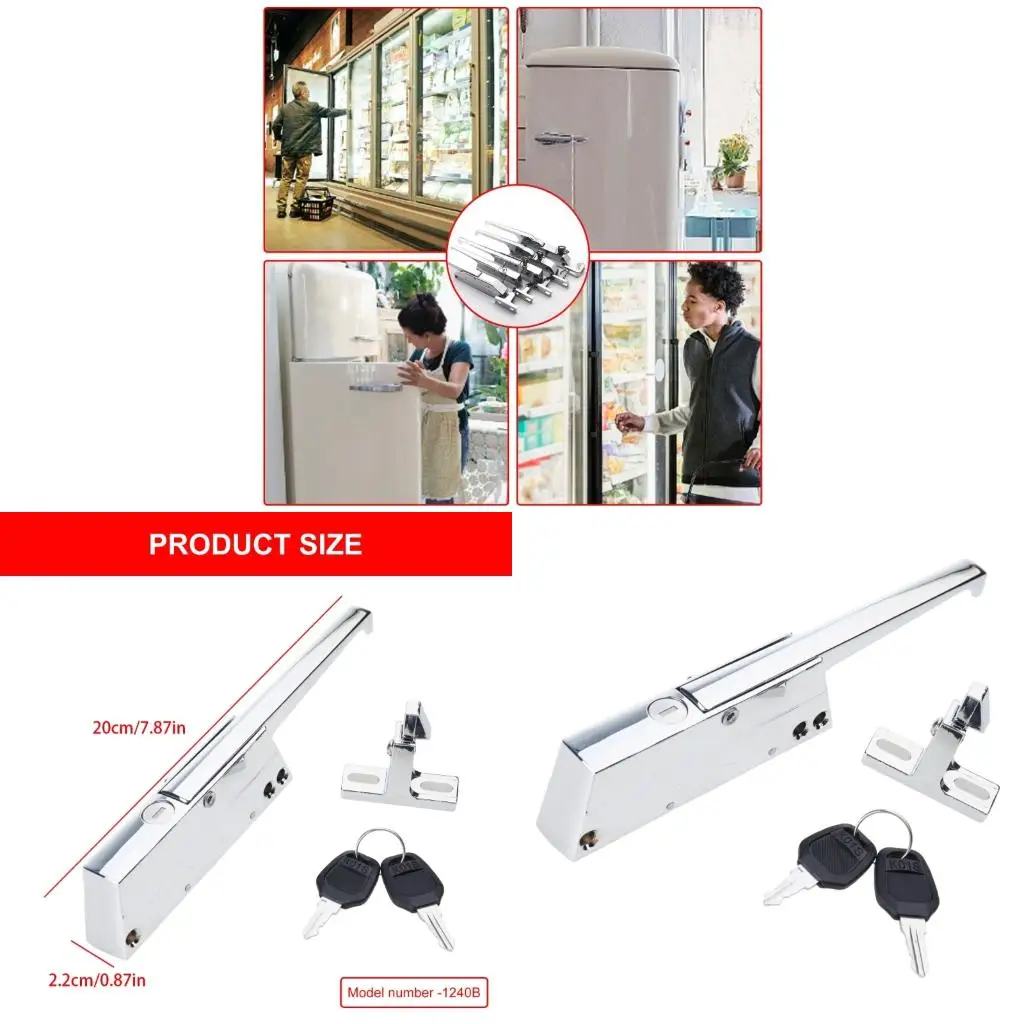 Adjustable Cold Storage Door Handle Set for Walk In Freezers & Refrigerators Secure Latches System for Commercial Use
Adjustable Cold Storage Door Handle Set for Walk In Freezers & Refrigerators Secure Latches System for Commercial Use