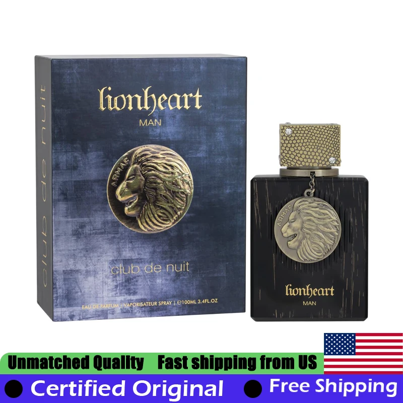 Armaf Club de Nuit Lionheart Man EDP Spray 3.4 Ounce Portable Arab Perfumes Lasting Oriental Fougere Pheromones Perfume for Men
Armaf Club de Nuit Lionheart Man EDP Spray 3.4 Ounce Portable Arab Perfumes Lasting Oriental Fougere Pheromones Perfume for Men