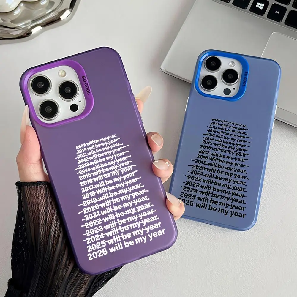 2026 Will Be My Year Phone Case For iPhone 17 16 15 14 13 Pro Max Air Colorful Matte Laser Aurora Shockproof Phone Case
2026 Will Be My Year Phone Case For iPhone 17 16 15 14 13 Pro Max Air Colorful Matte Laser Aurora Shockproof Phone Case