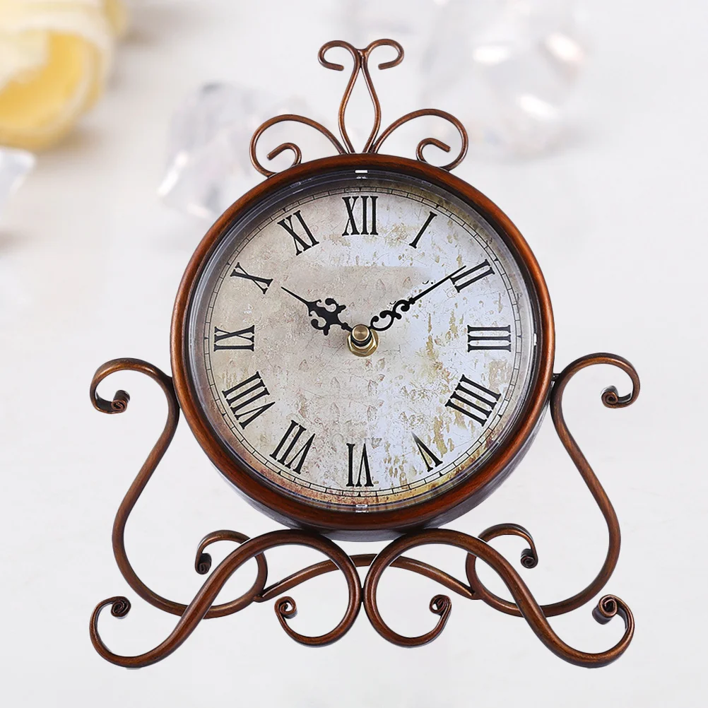 1Pcs Vintage Iron Table Clock Retro Design Quiet Desktop Ornament for Bedroom Living Room Decoration Iron Table Clock
1Pcs Vintage Iron Table Clock Retro Design Quiet Desktop Ornament for Bedroom Living Room Decoration Iron Table Clock