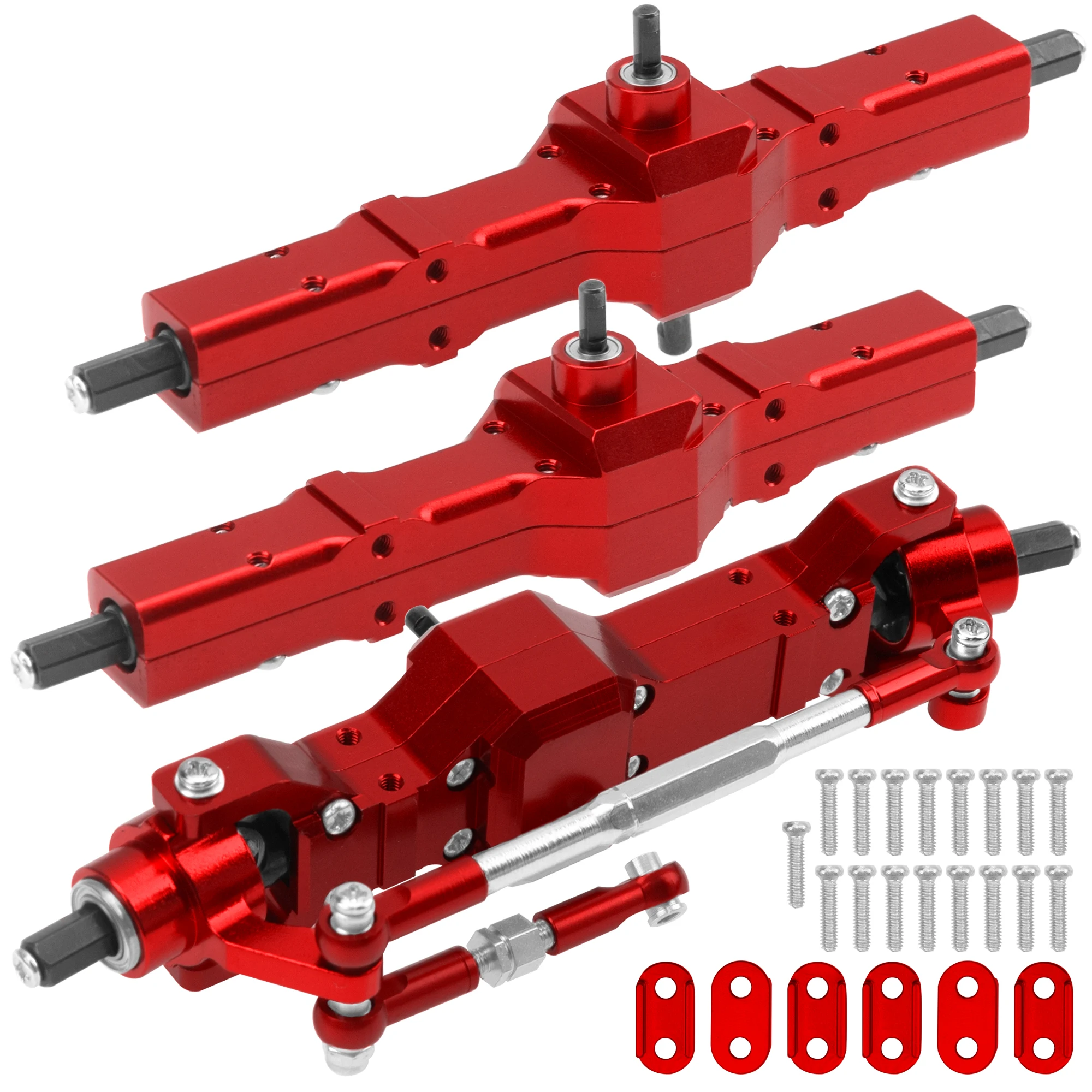 3Pcs B16 Portal Axle Set Front Middle Rear Aluminum Complete Axle for WPL B16 B36 JJRC Q60 Q63 Q64 FY004 6X6 6WD 1/16 RC Car
3Pcs B16 Portal Axle Set Front Middle Rear Aluminum Complete Axle for WPL B16 B36 JJRC Q60 Q63 Q64 FY004 6X6 6WD 1/16 RC Car