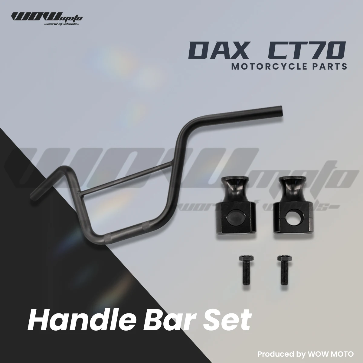 Mini Moto Handlebar & Grip Kit For DAX CT70 ST70 | High Rise Bar With Clamp Set | Motorcycle Steering Parts
Mini Moto Handlebar & Grip Kit For DAX CT70 ST70 | High Rise Bar With Clamp Set | Motorcycle Steering Parts