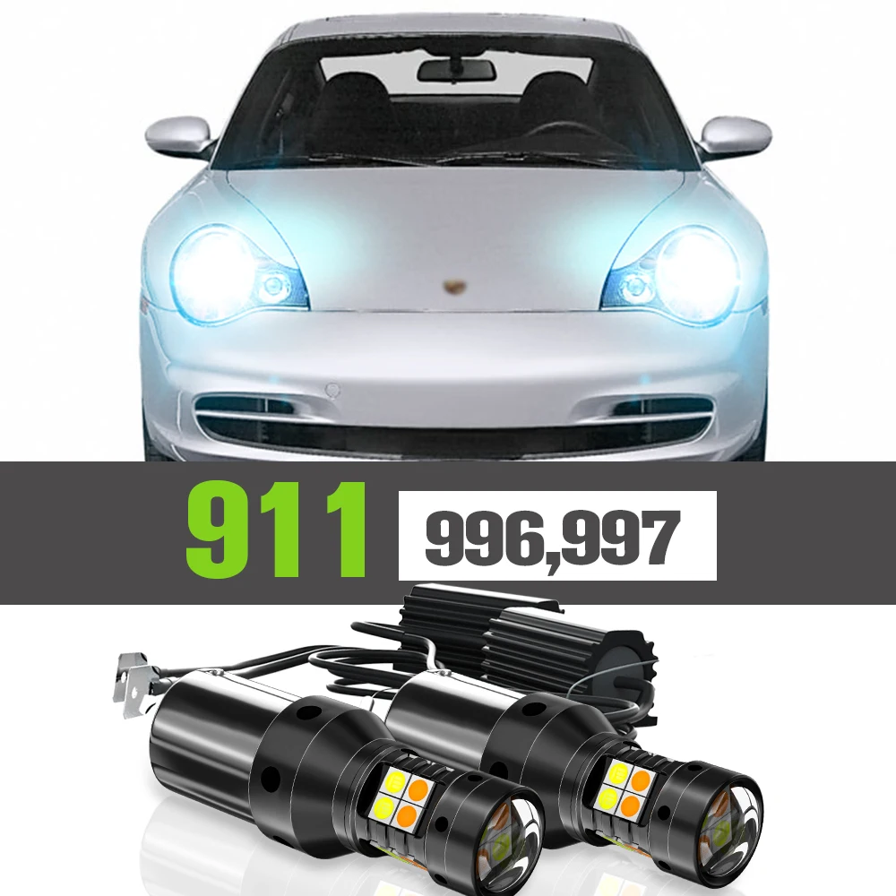 2x LED Dual Mode Turn Signal+Daytime Running Light DRL Accessories Lamp For Porsche 911 (996,997)1997-2008 2004 2005 2006 2007
2x LED Dual Mode Turn Signal+Daytime Running Light DRL Accessories Lamp For Porsche 911 (996,997)1997-2008 2004 2005 2006 2007