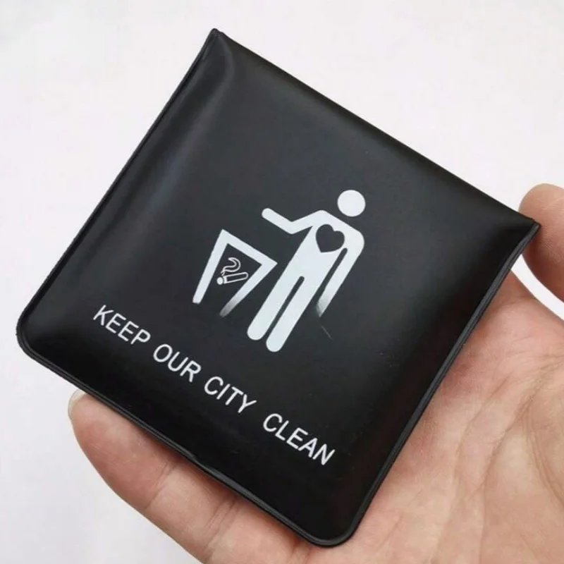 Pocket Ashtray PVC High-Grade Fireproof&Oder-Resistant Portable Cool Travel Ashtray Outdoor Cigarette Butt Disposal Bag
Pocket Ashtray PVC High-Grade Fireproof&Oder-Resistant Portable Cool Travel Ashtray Outdoor Cigarette Butt Disposal Bag