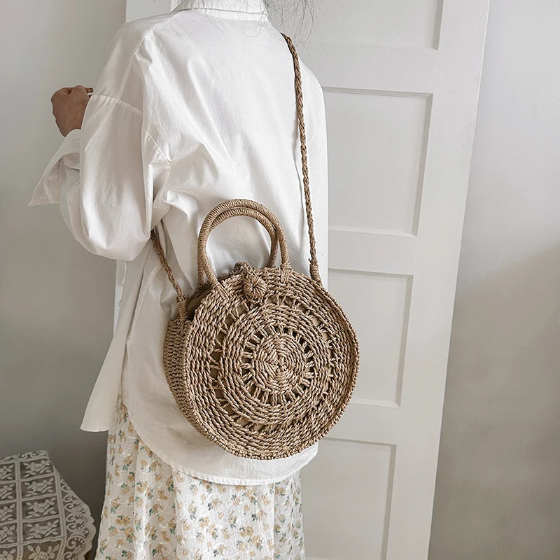 Summer hollow out straw bags for women Cute Beach bag Bohemian shoulder bag fashion purses and handbags designer Crossbody bag
Summer hollow out straw bags for women Cute Beach bag Bohemian shoulder bag fashion purses and handbags designer Crossbody bag