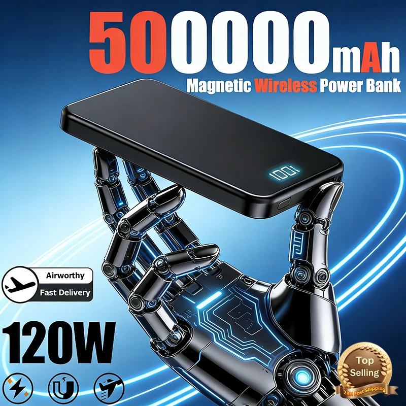 50000 мАч Магнитный беспроводной внешний аккумулятор 3 в 1 PowerBank PD 22,5 Вт Быстрая зарядка Внешний аккумулятор Magsafe для iPhone 17 Huawei Xiaomi
50000 мАч Магнитный беспроводной внешний аккумулятор 3 в 1 PowerBank PD 22,5 Вт Быстрая зарядка Внешний аккумулятор Magsafe для iPhone 17 Huawei Xiaomi