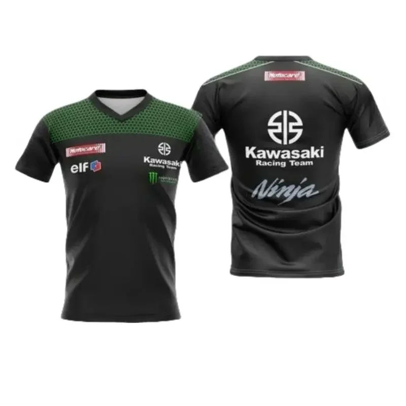 Летний мужской топ Kawasaki с мотоциклетным принтом, футболка с v-образным вырезом и короткими рукавами, дышащий, быстросохнущий, удобный спортивный топ
Летний мужской топ Kawasaki с мотоциклетным принтом, футболка с v-образным вырезом и короткими рукавами, дышащий, быстросохнущий, удобный спортивный топ