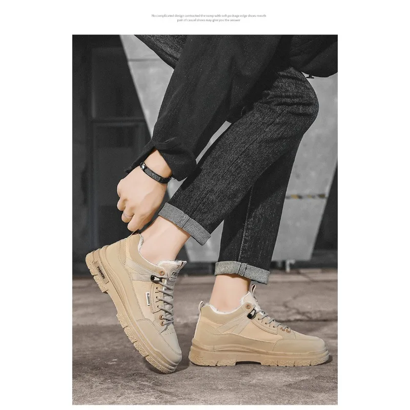 New Arrival Winter Shoes for Men Men's Casual Workwear Sle Shoes Thiened Wear-resistant High-top Fce-lined Cotton Autumn Shoes
New Arrival Winter Shoes for Men Men's Casual Workwear Sle Shoes Thiened Wear-resistant High-top Fce-lined Cotton Autumn Shoes