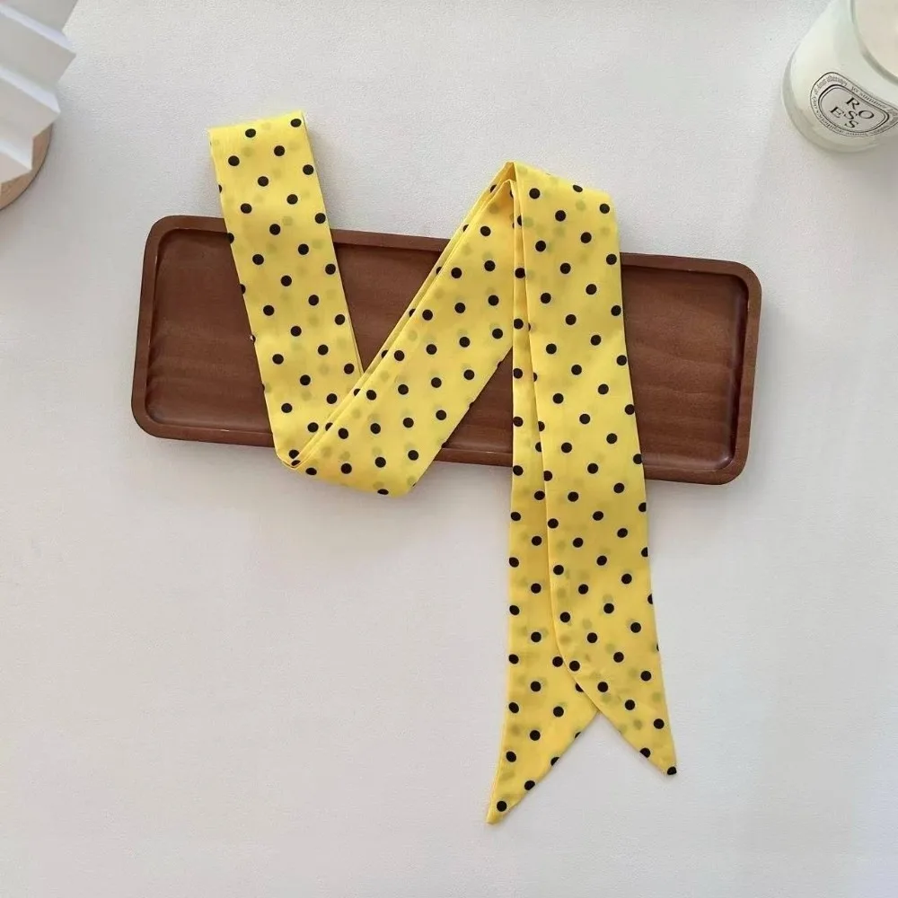 Vintage Versatile Polka Dot Scarf Korean Version Streetwear Style Long Scarf Bag Wrap Ribbon for Women
Vintage Versatile Polka Dot Scarf Korean Version Streetwear Style Long Scarf Bag Wrap Ribbon for Women