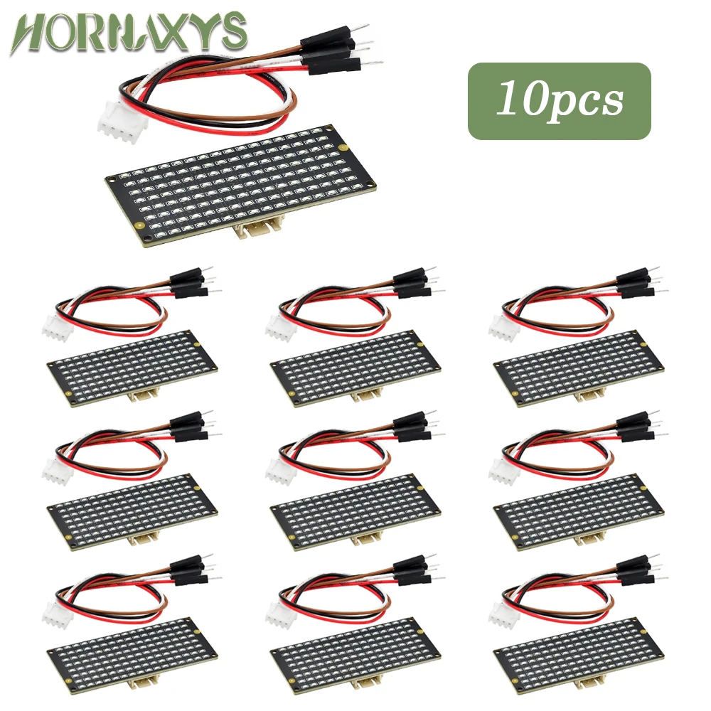 1-10pcs 8*16 matrix LED light display module I2C communication 3.3-5V for Arduino Microbit
1-10pcs 8*16 matrix LED light display module I2C communication 3.3-5V for Arduino Microbit