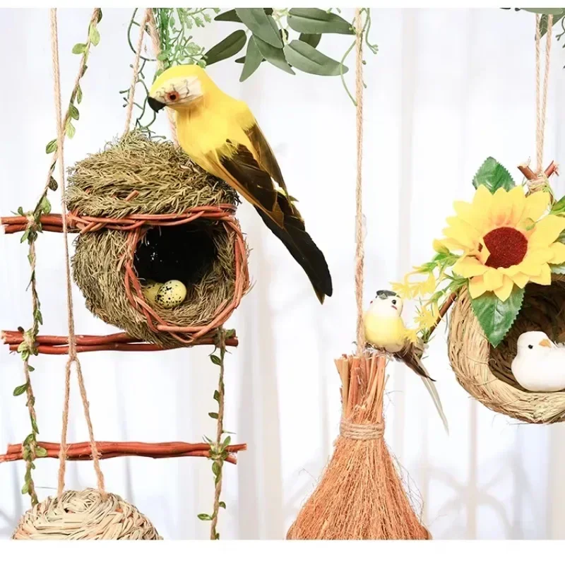 Bird's Nest Kindergarten Mori Air Charm Natural Corner Environment Layout Material Pendant Green Leaf Rattan Bird's Nest
Bird's Nest Kindergarten Mori Air Charm Natural Corner Environment Layout Material Pendant Green Leaf Rattan Bird's Nest