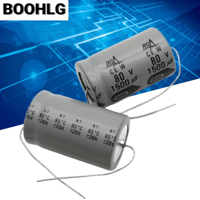 2PCS 1500uf 80v Axial polarity filtered electrolytic capacitor 80v 1500uf 25X43mm
2PCS 1500uf 80v Axial polarity filtered electrolytic capacitor 80v 1500uf 25X43mm