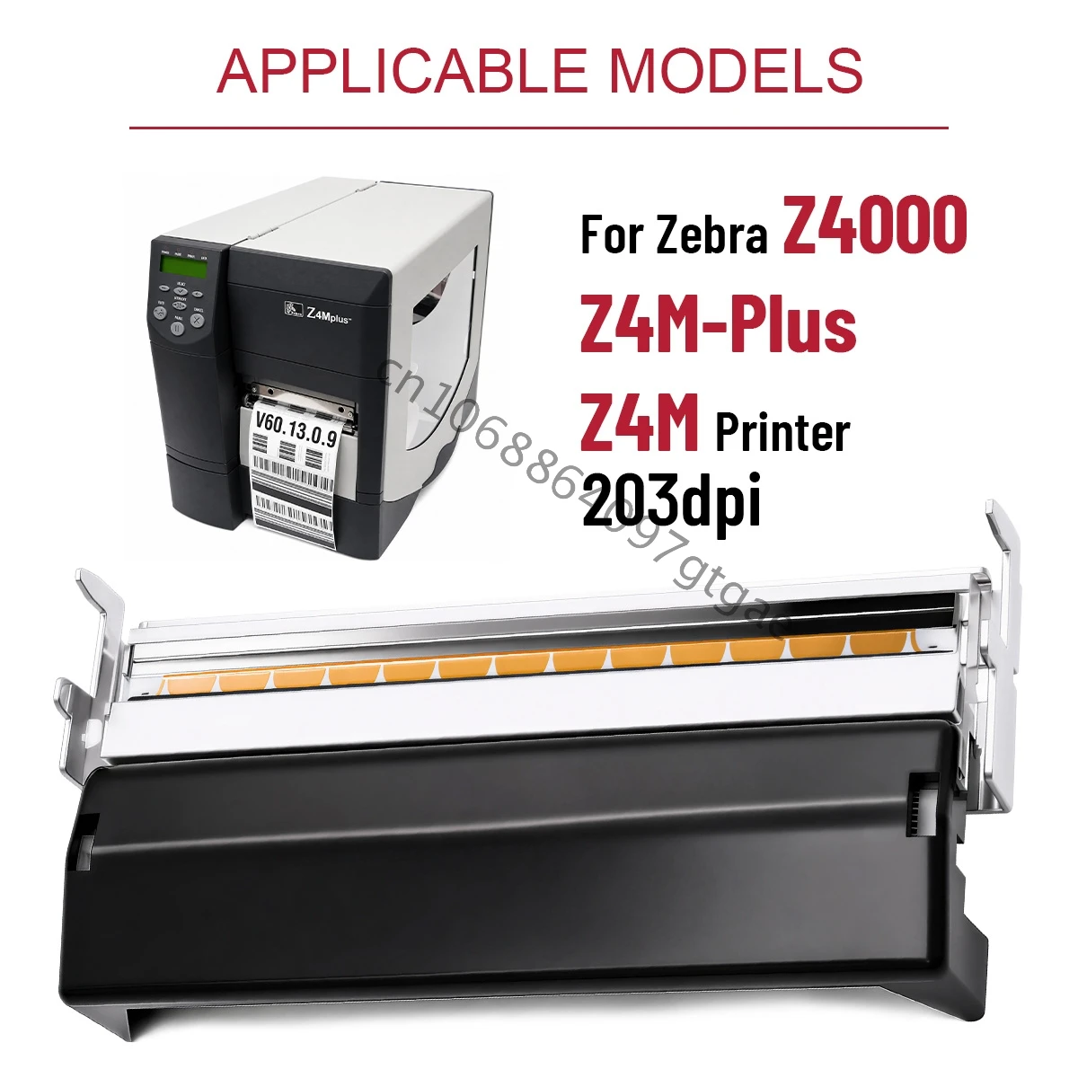 Replacement Barcode Thermal Printhead 203DPI PN G79056-1M Accessories for Zebra Z4M Z4M Plus Z4000 Thermal Printer
Replacement Barcode Thermal Printhead 203DPI PN G79056-1M Accessories for Zebra Z4M Z4M Plus Z4000 Thermal Printer