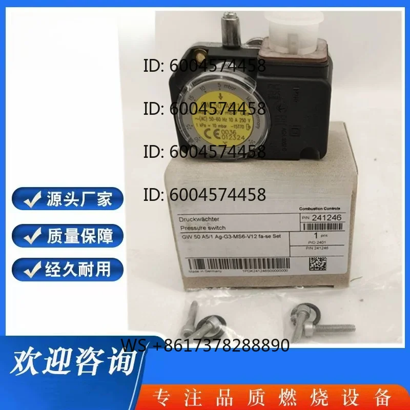 Pressure switches GW50A5/1GW150A5/1GW150A6/1 GW6000A4/2HP
Pressure switches GW50A5/1GW150A5/1GW150A6/1 GW6000A4/2HP