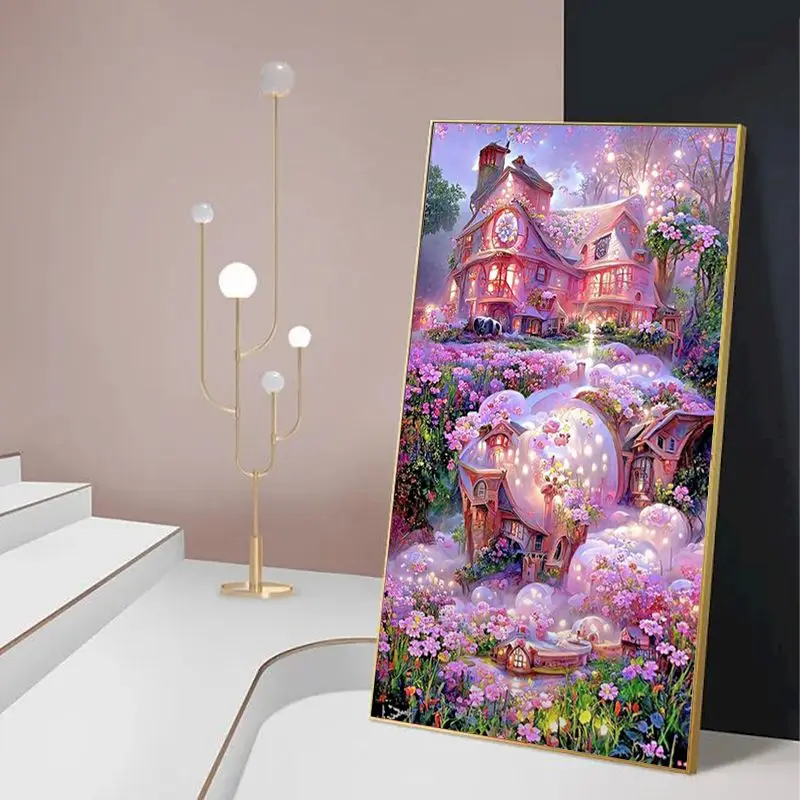 GATYZTORY Painting By Number Pink House Scenery Large size Pictures By Number Flower Paint On Canvas Home Decoration 60x120cm
GATYZTORY Painting By Number Pink House Scenery Large size Pictures By Number Flower Paint On Canvas Home Decoration 60x120cm