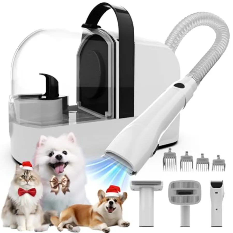 Dog Grooming Vacuum Dog Grooming Kit with Pet Clippers 12 000Pa Pet Hair Grooming Vacuum for Dogs Vacuum Brush for Shedding Gro
Dog Grooming Vacuum Dog Grooming Kit with Pet Clippers 12 000Pa Pet Hair Grooming Vacuum for Dogs Vacuum Brush for Shedding Gro