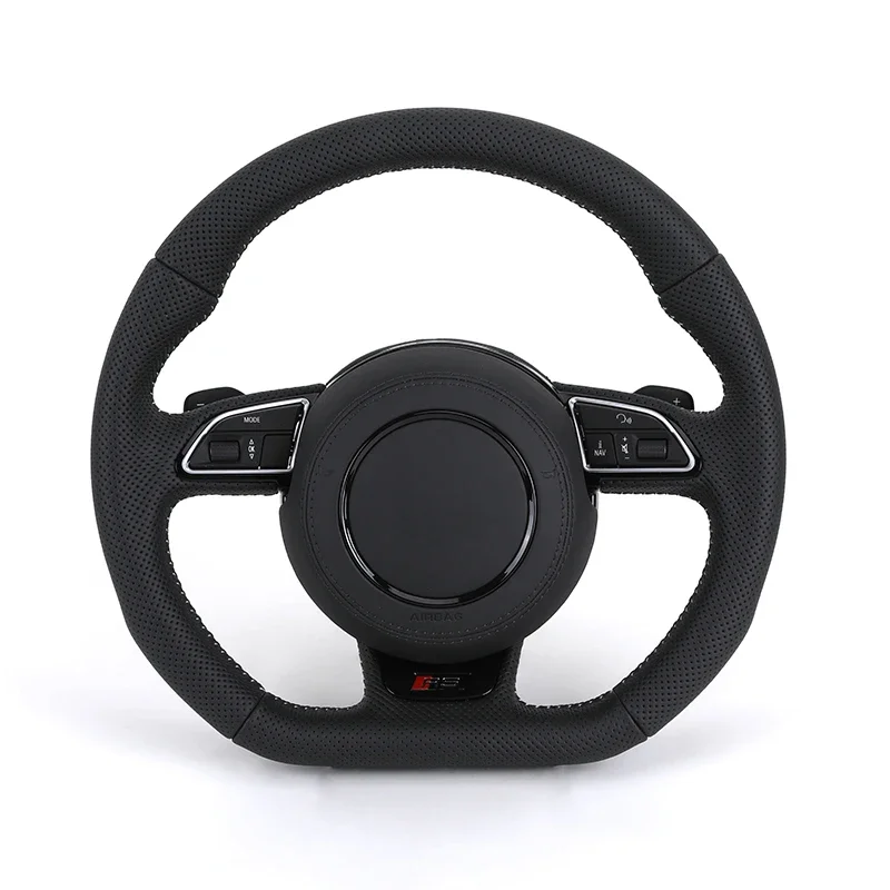 Custom RS Volant Lenkrad Flat Bottom Full Perforated Leather Steering Wheel for Audi RS RS5 RS3 A3 S5 A6 C6 C8 A8 Q8 A5 B8 S7 S6
Custom RS Volant Lenkrad Flat Bottom Full Perforated Leather Steering Wheel for Audi RS RS5 RS3 A3 S5 A6 C6 C8 A8 Q8 A5 B8 S7 S6