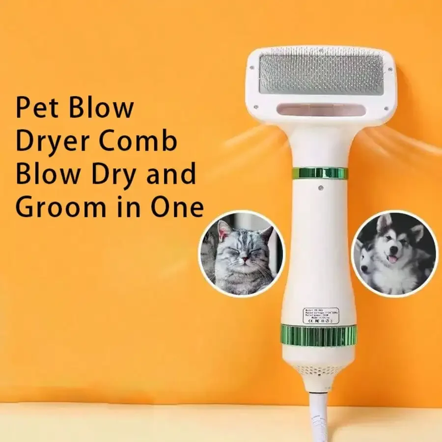 2-in-1 Grooming Pet Hair Dryer Sliding Brush Adjustable Speed Temperature
2-in-1 Grooming Pet Hair Dryer Sliding Brush Adjustable Speed Temperature