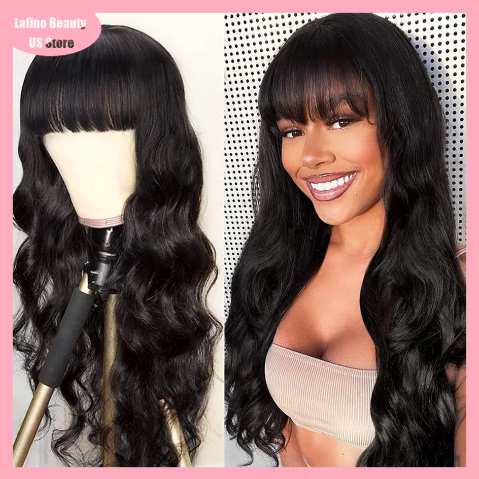 Lafino Full Machine Bob Wig Human Hair Short Wigs Loose Body Wave Without Lace Wig Body Wave Wig Wig With Bangs Black Wig 28inch
Lafino Full Machine Bob Wig Human Hair Short Wigs Loose Body Wave Without Lace Wig Body Wave Wig Wig With Bangs Black Wig 28inch