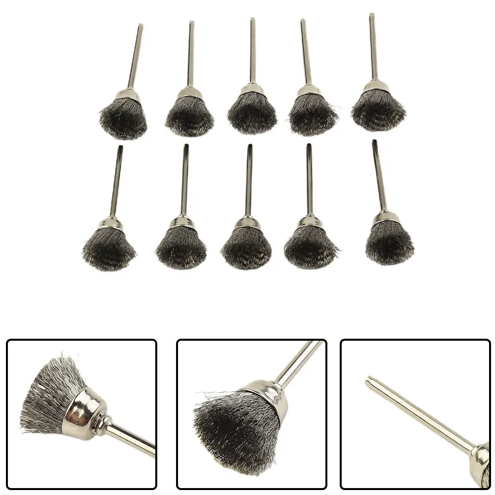 Silver Wire Brush Replacement Accessories For Grinder Drill Stainless Steel 10pcs Wire Brush Brushes Brass Cup
Silver Wire Brush Replacement Accessories For Grinder Drill Stainless Steel 10pcs Wire Brush Brushes Brass Cup