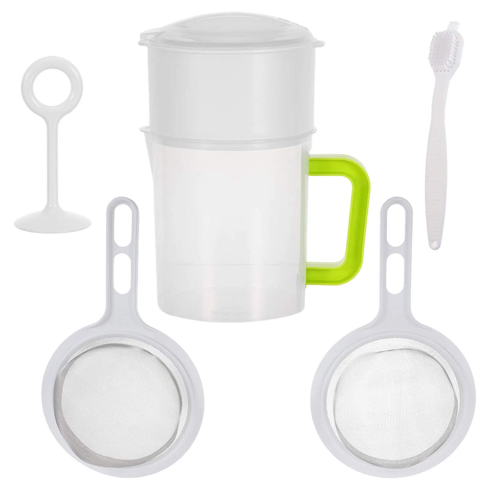 1Set Juice Strainer 80 Mesh Stainless Steel Nut Milk Filter Food Grade Fine Mesh Kitchen Sieve for Soy Milk Yogurt Tea
1Set Juice Strainer 80 Mesh Stainless Steel Nut Milk Filter Food Grade Fine Mesh Kitchen Sieve for Soy Milk Yogurt Tea