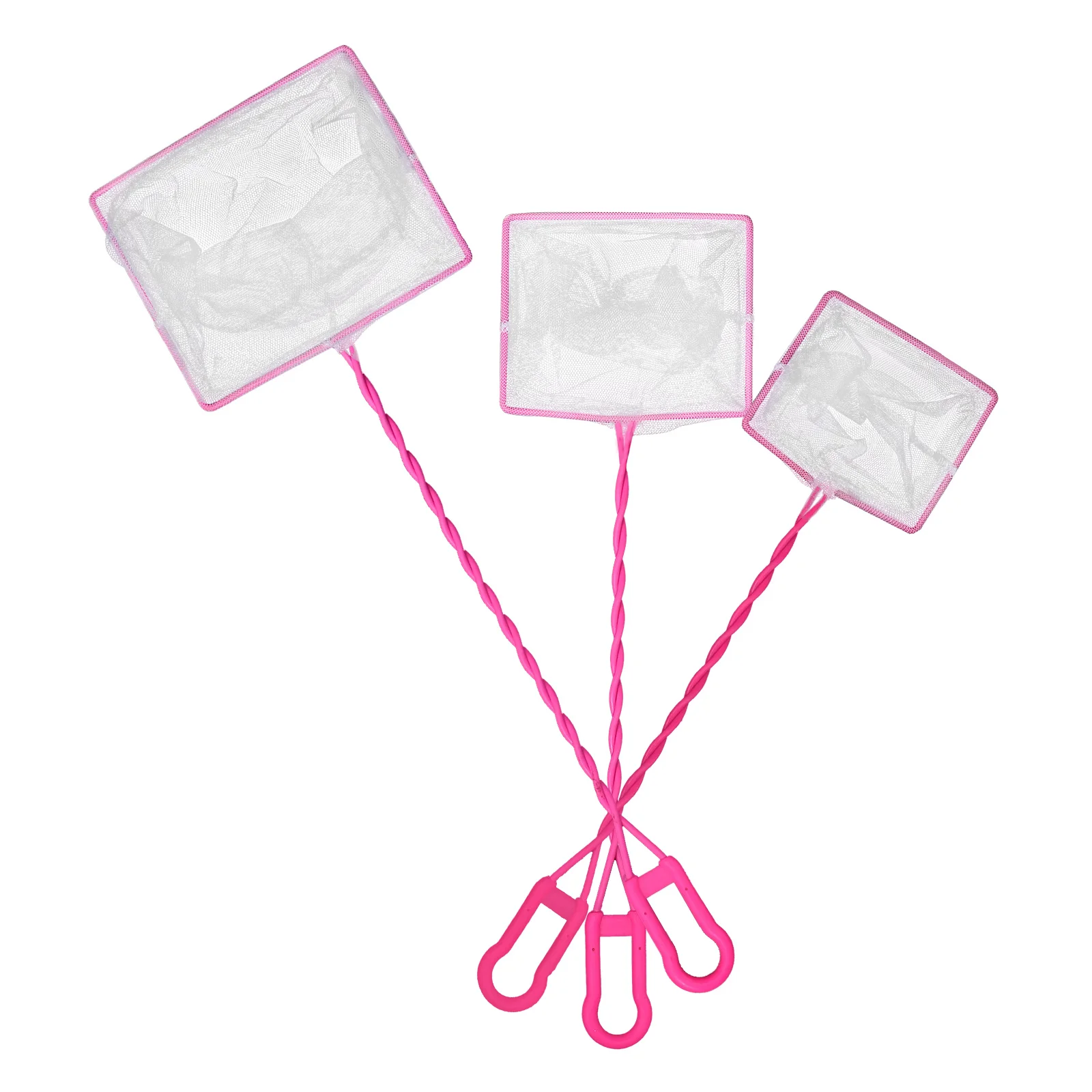 3 Pcs Practical Handheld Scoop Net Long Plastic Handle Fine Mesh Net Fishing Net for Aquarium Fish Tank (Pink)
3 Pcs Practical Handheld Scoop Net Long Plastic Handle Fine Mesh Net Fishing Net for Aquarium Fish Tank (Pink)